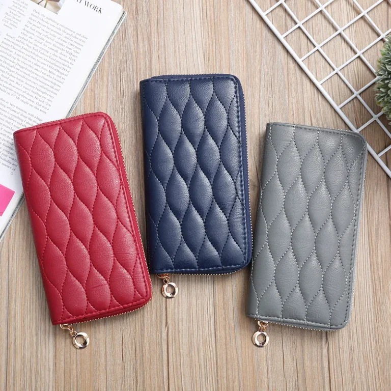 Fashionable Capacious Long Wallet With Zipper, Korean Style