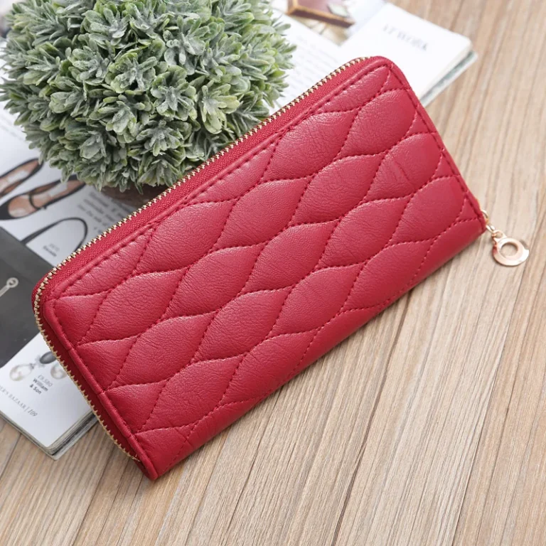 Fashionable Capacious Long Wallet With Zipper, Korean Style